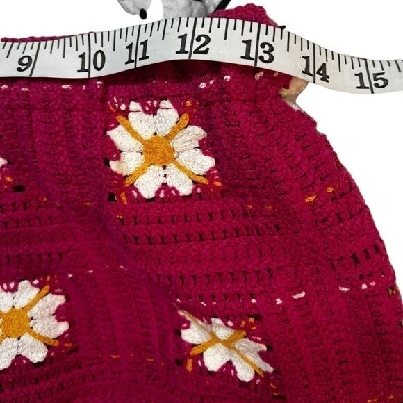 Rebellion pink floral crochet tank and skirt set small nwt - Picture 3 of 10